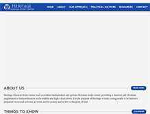 Tablet Screenshot of heritageclassical.com