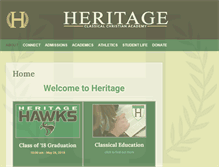 Tablet Screenshot of heritageclassical.org